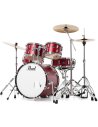 PEARL RS505BC/C747 ROADSHOW 5 PCS MATTE RED + SABIAN CYMBALS