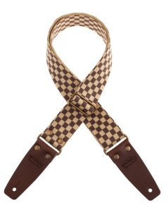 MAGRABO' STRIPE SC RETRO' CHESS 5 CM TERMINALI MARRONE FIBBIA OTTONE