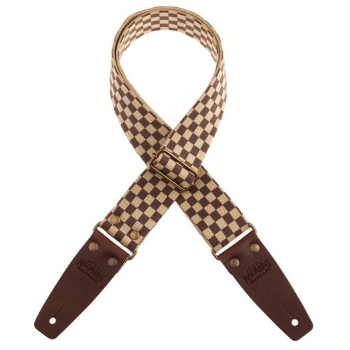 MAGRABO' STRIPE SC RETRO' CHESS 5 CM TERMINALI MARRONE FIBBIA OTTONE