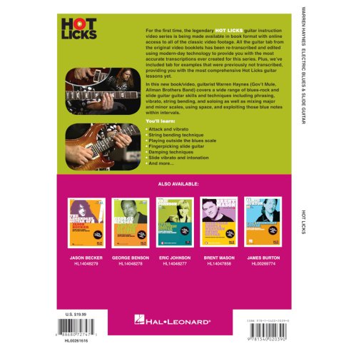 WARREN HAYNES ELECTRIC BLUES & SLIDE GUITAR VOL