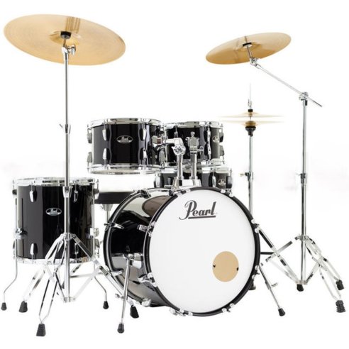 PEARL RS505BC/C31 ROADSHOW 5 PCS JET BLACK + SABIAN CYMBALS