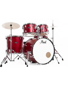 PEARL RS526SBC/C747 ROADSHOW 6 PCS MATTE RED + SABIAN CYMBALS