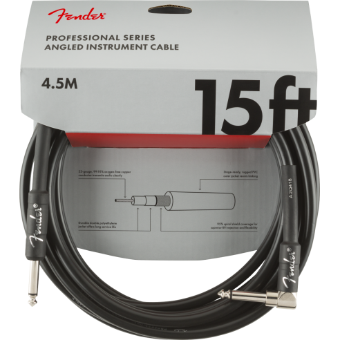 FENDER CABLE PRO 15'  ANGLED CABLE