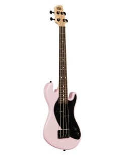 Kala UBASS-SB-LP-FS - Solid Body 4 corde - Rosa c/borsa