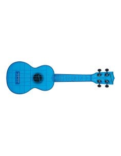 Kala KA-WMT-BL-S - Ukulele soprano Transparent Cobalt Blue - c/borsa