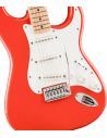 SQUIER FSR SONIC STRAT MN FIESTA RED