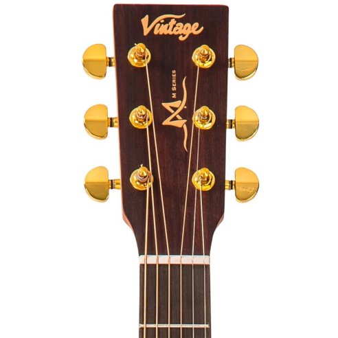 VINTAGE VEC400MH DREADNOUGHT SATIN MAHOGANY
