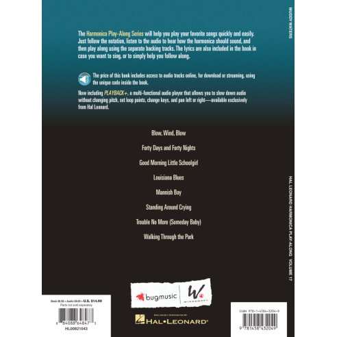 AAVV HARMONICA PLAY ALONG - VOL 17 MUDDY WATERS +AUDIO ACC.