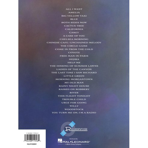 THE JONI MITCHELL SHEET MUSIC COLLECTION