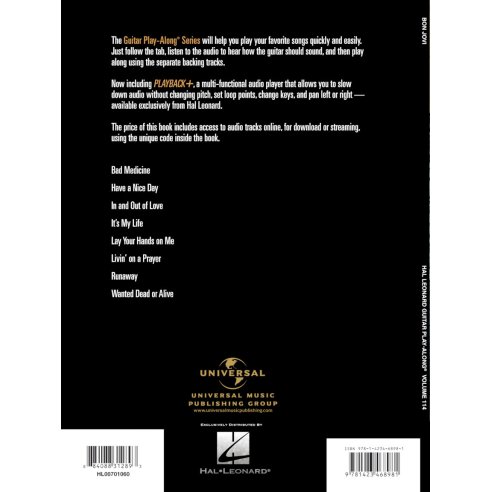 GUITAR PLAY ALONG BON JOVI + AOL