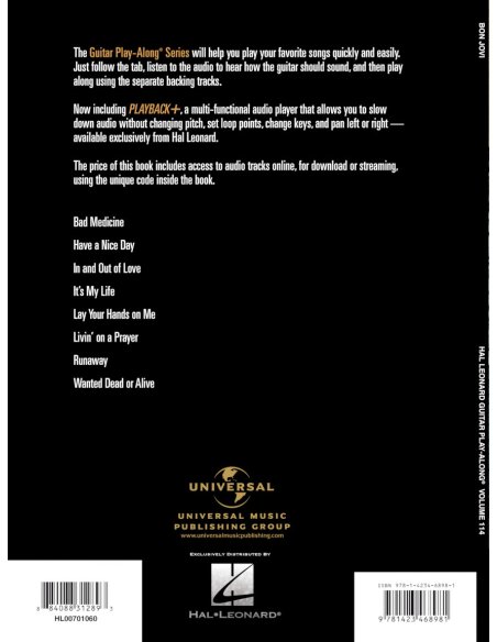 GUITAR PLAY ALONG BON JOVI + AOL GUITAR PLAY ALONG BON JOVI + AOL