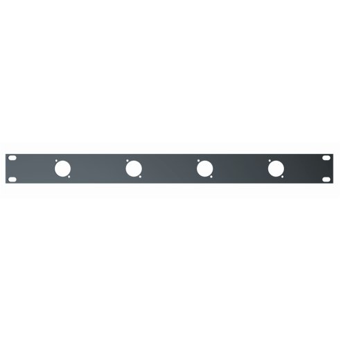 QUIK LOK RS289 PANNELLO 1U 4 FORI XLR