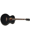 EPIPHONE J-180 LS EBONY W/CASE