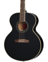 EPIPHONE J-180 LS EBONY W/CASE