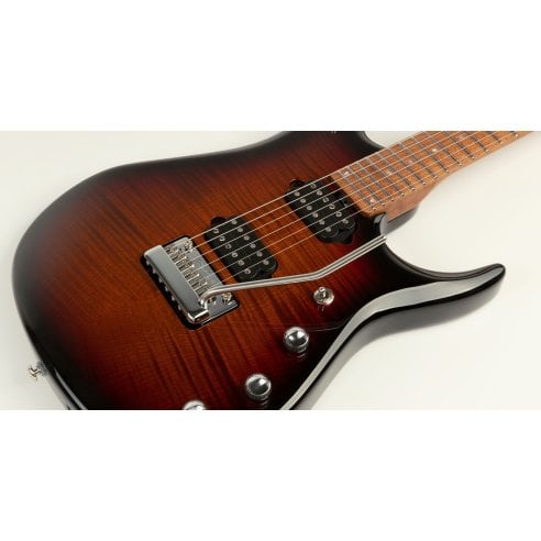 MUSIC MAN JP15 PETRUCCI TIGER EYE FLAME TOP