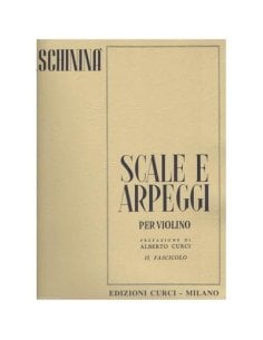 SCHININA' SCALE E ARPEGGI PER VIOLINO FASCICOLO 1