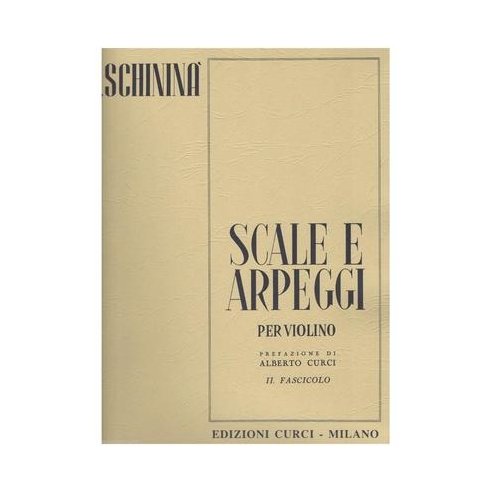 SCHININA' SCALE E ARPEGGI PER VIOLINO FASCICOLO 1