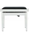 GEWA PANCA PIANOFORTE DELUXE BIANCA SATINATA/BIANCO VINILE