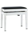 GEWA PANCA PIANOFORTE DELUXE BIANCA SATINATA/BIANCO VINILE
