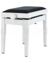 GEWA PANCA PIANOFORTE DELUXE BIANCA SATINATA/BIANCO VINILE