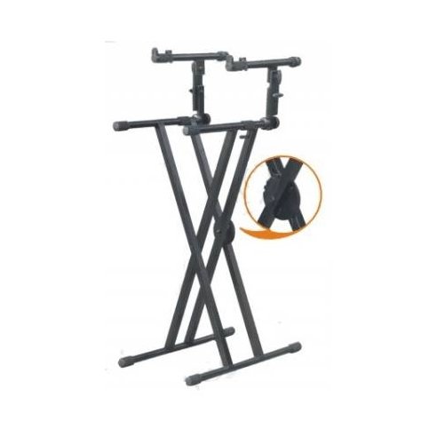 MP GEAR KS013 SUPPORTO PER TASTIERA A DOPPIA X DUE RIPIANI