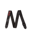 FENDER STRAP POLY BLACK RED LOGO