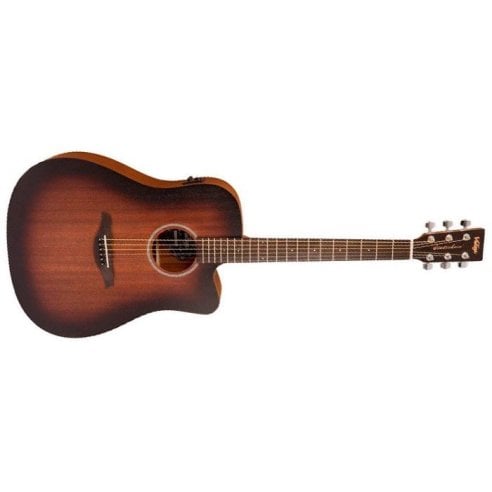 VINTAGE VE440WK DREADNOUGHT CUTAWAY ELECTRIC