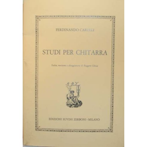 CARULLI STUDI PER CHITARRA (CHIESA)