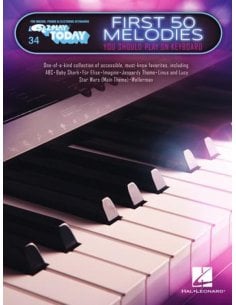 AAVV FIRST 50 MELODIES YOU SHOULD PLAY ON KEYBOARD