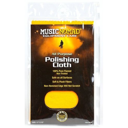 MUSIC NOMAD PURE FLANNEL POLISHING CLOTH 11X15
