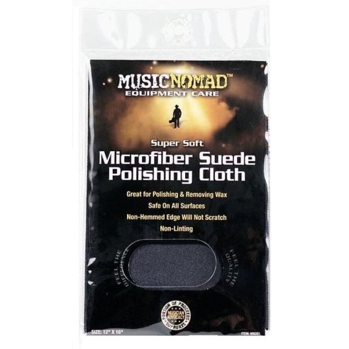 MUSIC NOMAD MICROFIBER SUEDE POLISHING CLOTH 12X16