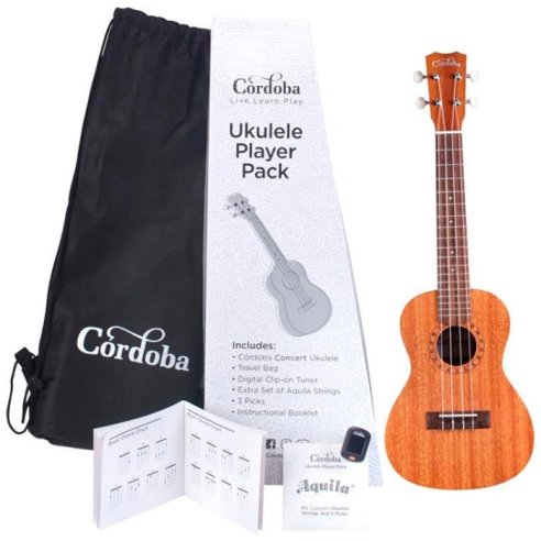 CORDOBA UKULELE PLAYER PACK CONCERT