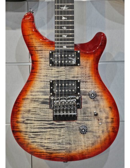 PRS SE CUSTOM 24 FLOYD CHARCOAL CHERRY BURST 2025