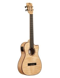 Kala KA-ASFM-B-CE - \'\'All Solid Flame Maple\'\' - ukulele baritono elettrificato - c/borsa