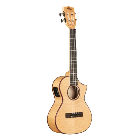 Kala KA-ASFM-T-CE - \'\'All Solid Flame Maple\'\' - ukulele tenore elettrificato - c/borsa