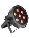 CAMEO FLAT PAR CAN TRI 7 3W IR SET BLACK 4 PAR