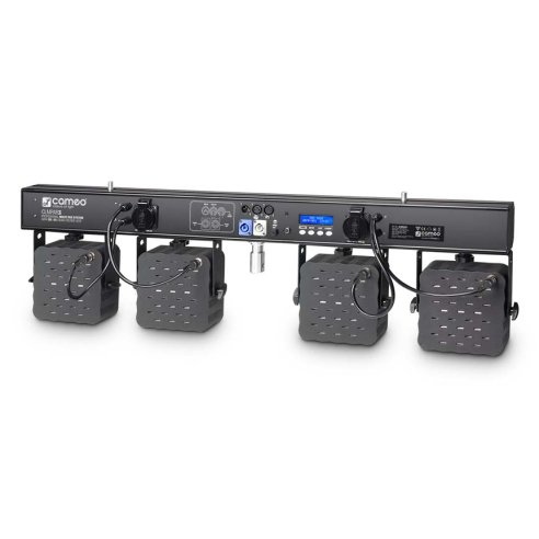 CAMEO PAR3 SET FARI LED RGBW  + CASE + FOOTSWITCH + STAND