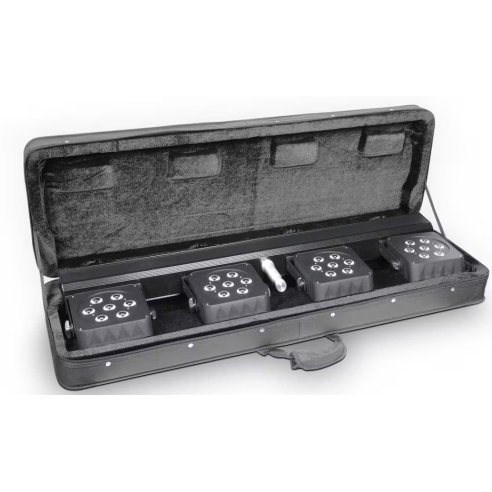 CAMEO PAR3 SET FARI LED RGBW  + CASE + FOOTSWITCH + STAND