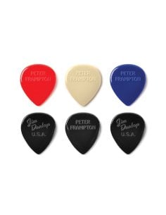 Dunlop PF599P Peter Frampton Vintage Jazz Teardrop Player's Pack/6