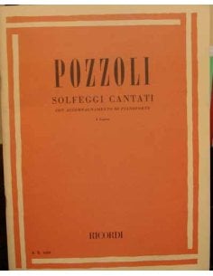 POZZOLI SOLFEGGI PARLATI CANTATI APPENDICE 1° CORSO