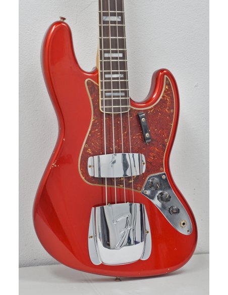 FENDER S23 LTD 66 JAZZ BASS JOURNEYMAN RELIC AGED CANDY APPLE RED