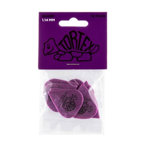 Dunlop 412P Tortex Sharp Purple 1.14