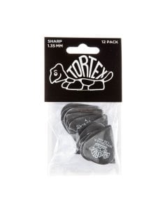 Dunlop 412P Tortex Sharp Black 1.35