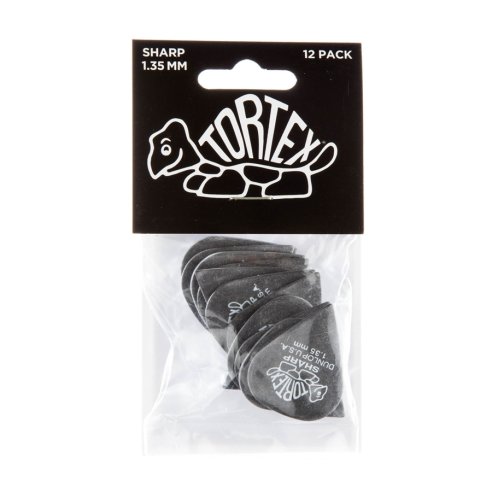 Dunlop 412P Tortex Sharp Black 1.35