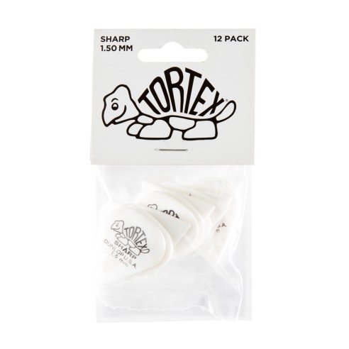 Dunlop 412P Tortex Sharp White 1.5