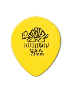 Dunlop 413R Tortex Tear Drop Yellow .73