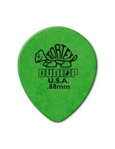 Dunlop 413R Tortex Tear Drop Green .88