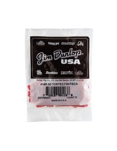 Dunlop 414R Tortex Fin Red .50