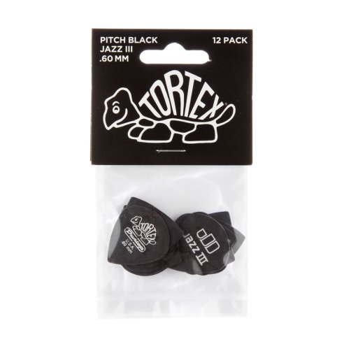 Dunlop 482P Pitch Black Jazz III .60