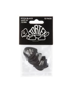 Dunlop 482P Pitch Black Jazz III .73